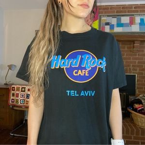 Vintage 90s Deadstock Tel Aviv Israel Single Stitch Hard Rock Cafe Overs…